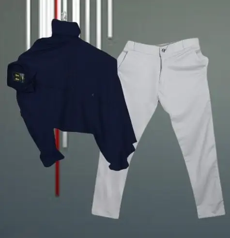 Men Cotton Blend Kurta Pyjama Set